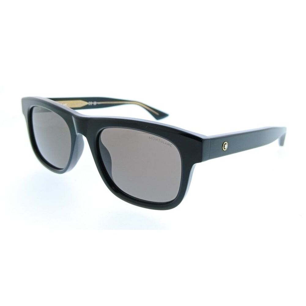 Montblanc MB0421S-001 Black Square Mens Sunglasses